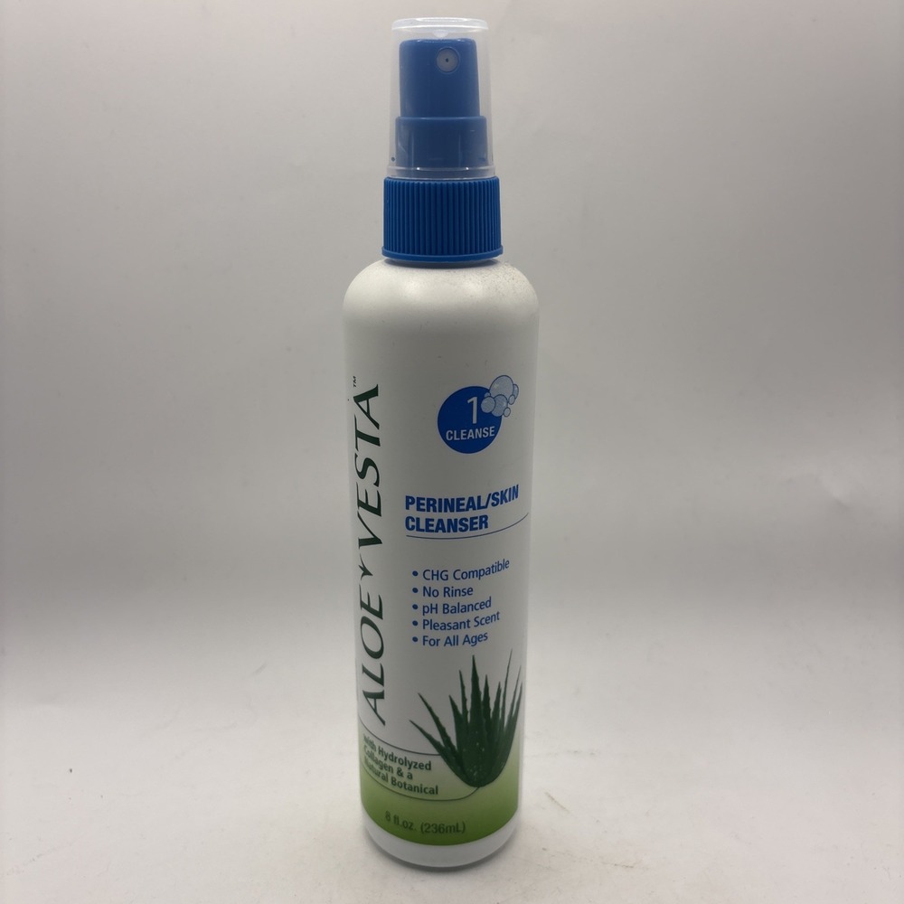 Aloe Vesta Perineal Skin Cleanser w/ Collagen & Natural Botanical, 8oz NEW